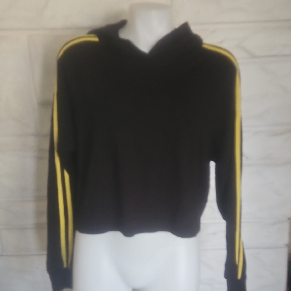 CALIA by Carrie Underwood Black Hoodie with Yellow Stripes